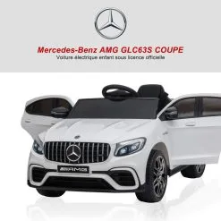 HOMCOM Voiture Véhicule électrique Enfants 12 V 35 W V. 3-5 Km/h Télécommande Effets Sonores + Lumineux Blanc Mercedes GLC AMG 11 HOMCOM Voiture Véhicule électrique Enfants 12 V 35 W V. 3-5 Km/h Télécommande Effets Sonores + Lumineux Blanc Mercedes GLC AMG -Jeux d'imitation Soldes B2CD 2331