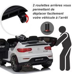 HOMCOM Voiture Véhicule électrique Enfants 12 V 35 W V. 3-5 Km/h Télécommande Effets Sonores + Lumineux Blanc Mercedes GLC AMG 13 HOMCOM Voiture Véhicule électrique Enfants 12 V 35 W V. 3-5 Km/h Télécommande Effets Sonores + Lumineux Blanc Mercedes GLC AMG -Jeux d'imitation Soldes B2CD 2333