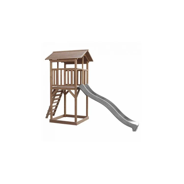 Axi House AXI Beach Tower Marron Toboggan Gris 6 Axi House AXI Beach Tower Marron Toboggan Gris – Image 4