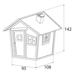 AXI Maison Enfant En Bois ALICE -Jeux d'imitation Soldes B2CD 2380