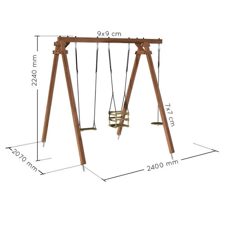 Soulet Portique En Bois ULYSSE - 2,40x2,07x2,24 5 Soulet Portique En Bois ULYSSE - 2,40x2,07x2,24 – Image 3