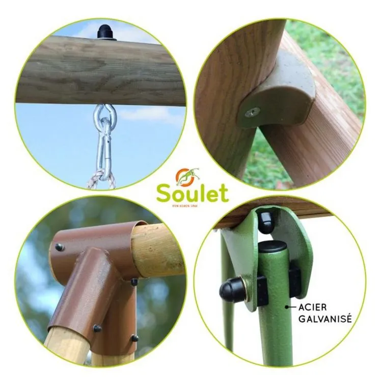 Soulet Portique En Bois FIGUE - 2,82x2,83x1,95 5 Soulet Portique En Bois FIGUE - 2,82x2,83x1,95 – Image 3