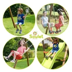 Soulet Portique En Bois FIGUE - 2,82x2,83x1,95 13 Soulet Portique En Bois FIGUE - 2,82x2,83x1,95 -Jeux d'imitation Soldes B2CD 2422