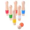 One Two Fun Mon Bowling En Bois 2 One Two Fun Mon Bowling En Bois -Jeux d'imitation Soldes B2CD 2435