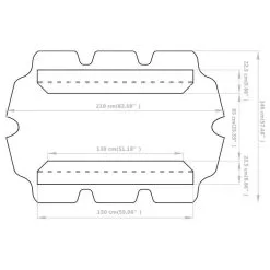 VIDAXL Toit De Rechange De Balançoire Noir 150/130x70/105 Cm -Jeux d'imitation Soldes B2CD 2452