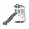 Axi House AXI Structure De Jeu Beach Tower Blanc Gris Avec Toboggan Gris -Jeux d'imitation Soldes B2CD 2466