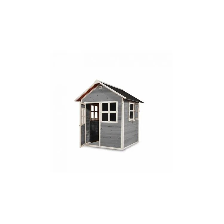 Exit Maisonnette En Bois Loft 100 - Gris 4 Exit Maisonnette En Bois Loft 100 - Gris – Image 2