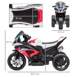 HOMCOM Moto électrique Pour Enfant BMW HP4 Race 3 Roues 6 V 2,5 Km/h Phare Effets Sonores Rouge 10 HOMCOM Moto électrique Pour Enfant BMW HP4 Race 3 Roues 6 V 2,5 Km/h Phare Effets Sonores Rouge -Jeux d'imitation Soldes B2CD 2488