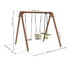 Soulet Portique En Bois PIERRE - 2,40x2,07x2,24 10 Soulet Portique En Bois PIERRE - 2,40x2,07x2,24 -Jeux d'imitation Soldes B2CD 2511