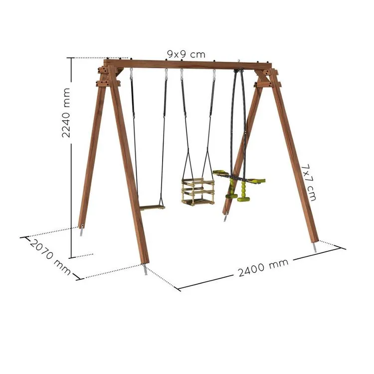 Soulet Portique En Bois PIERRE - 2,40x2,07x2,24 5 Soulet Portique En Bois PIERRE - 2,40x2,07x2,24 – Image 3