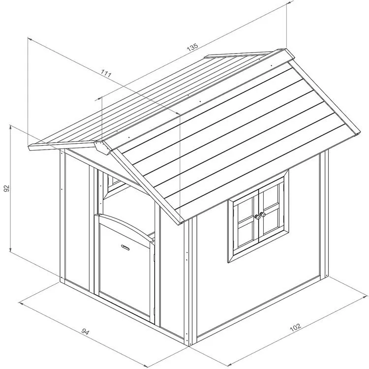 PRAGMA Maison Enfant En Bois Lodge Blanche 5 PRAGMA Maison Enfant En Bois Lodge Blanche – Image 3
