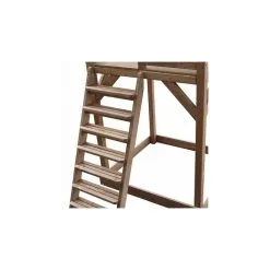 Axi House AXI Beach Tower Avec Balancoire Simple Marron Toboggan Bleu -Jeux d'imitation Soldes B2CD 2546