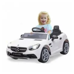 Jamara Ride-on Mercedes-Benz SLC Blanc 12V -Jeux d'imitation Soldes B2CD 2641