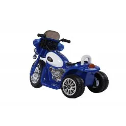 PLAY4FUN Moto De Police Electrique 20W Pour Enfants - 80L X 43l X 54,5H Cm - 3 Roues, Marche Av/ar, Phares Fonctionnels, Bruitages Moteur -Jeux d'imitation Soldes B2CD 2660