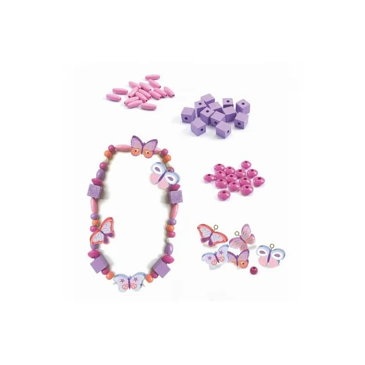 Djeco Perles En Bois Foison De Perles Papillons 4 Djeco Perles En Bois Foison De Perles Papillons – Image 2