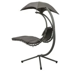 VIDAXL Balancelle De Jardin Gris 190x90x200 Cm Tissu -Jeux d'imitation Soldes B2CD 2734