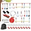 OUTSUNNY Parcours D'obstacles Ninja Enfant - 30 Accessoires, 10 M De Slackline - Sac De Transport - Bleu Rouge 2 OUTSUNNY Parcours D'obstacles Ninja Enfant - 30 Accessoires, 10 M De Slackline - Sac De Transport - Bleu Rouge -Jeux d'imitation Soldes B2CD 2740