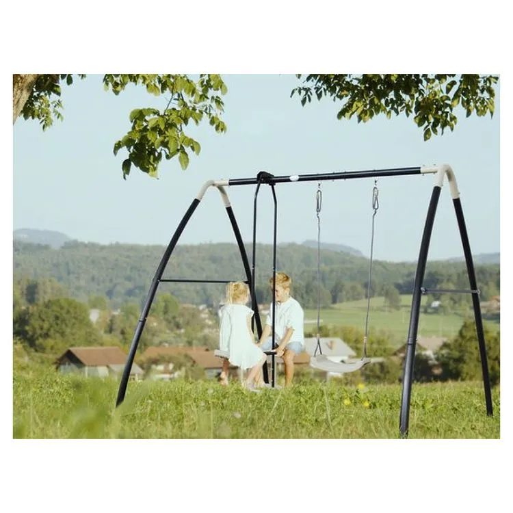 Axi House AXI Set De Balançoire En Métal En Anthracite And Crème 3 Agrès 5 Axi House AXI Set De Balançoire En Métal En Anthracite And Crème 3 Agrès – Image 3
