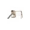 Axi House AXI Beach Tower Avec Balancoire Double Marron Toboggan Gris -Jeux d'imitation Soldes B2CD 2761