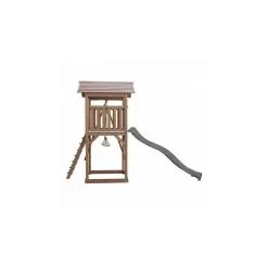 Axi House AXI Beach Tower Avec Balancoire Double Marron Toboggan Gris -Jeux d'imitation Soldes B2CD 2765