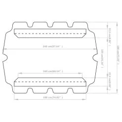 VIDAXL Toit De Rechange De Balançoire Vert 188/168x110/145 Cm -Jeux d'imitation Soldes B2CD 2797
