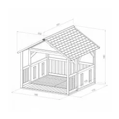 Axi House Maisonnette Zazou Brun Blanc 7 Axi House Maisonnette Zazou Brun Blanc -Jeux d'imitation Soldes B2CD 2809