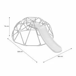 Alice's Garden Aire De Jeux - Albe - Dome D'escalade Avec Toboggan - Cage à écureuil -Jeux d'imitation Soldes B2CD 2853