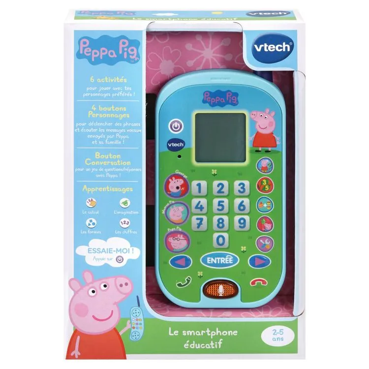 VTECH Peppa Pig - Le Smartphone éducatif 4 VTECH Peppa Pig - Le Smartphone éducatif – Image 2