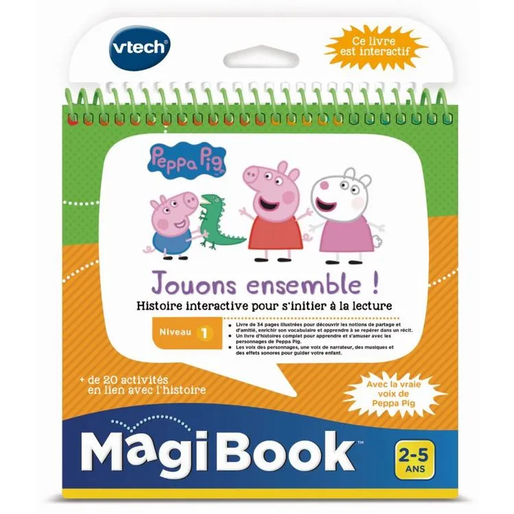VTECH Livre Peppa Pig - MagiBook 3 VTECH Livre Peppa Pig - MagiBook