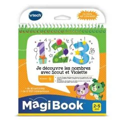 VTECH Livre Interactif - Je Découvre Les Nombres Avec Scout Et Violette - Magibook