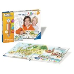 RAVENSBURGER Tiptoi - Coffret Complet Lecteur Interactif + Livre Atlas -Jeux d'imitation Soldes B2CD 3165