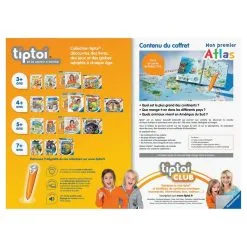 RAVENSBURGER Tiptoi - Coffret Complet Lecteur Interactif + Livre Atlas -Jeux d'imitation Soldes B2CD 3167