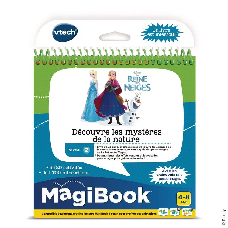 VTECH Livre La Reine Des Neiges 2 - Découvre Les Mystères De La Nature - MagiBook 3 VTECH Livre La Reine Des Neiges 2 - Découvre Les Mystères De La Nature - MagiBook
