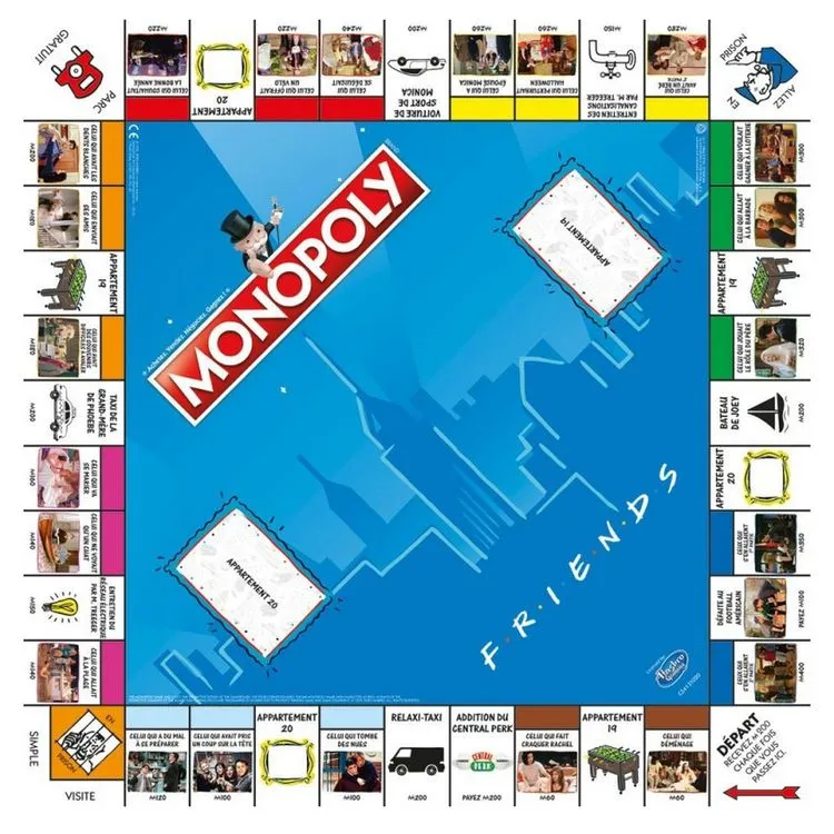 WINNING MOVES Jeu Monopoly Friends 5 WINNING MOVES Jeu Monopoly Friends – Image 3