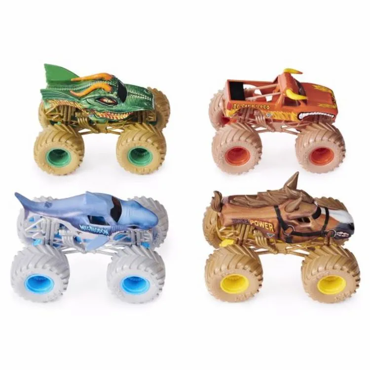 SPIN MASTER Pack De 4 Miniatures échelle 1/64e Monster Jam 3 SPIN MASTER Pack De 4 Miniatures échelle 1/64e Monster Jam
