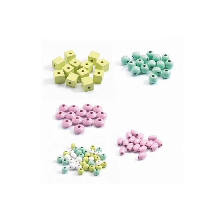 Djeco Perles En Bois Foison De Perles Feuilles Et Fleurs 4 Djeco Perles En Bois Foison De Perles Feuilles Et Fleurs – Image 2