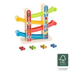 TOOKY TOY Circuit De Voitures - Rampe De Course En Bois Tooky Toy -Jeux d'imitation Soldes B2CD 3452
