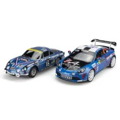 SOLIDO Pack Véhicules Alpine A110 1/18 : Rallye Monte-carlo 1976 Et R-GT 2021