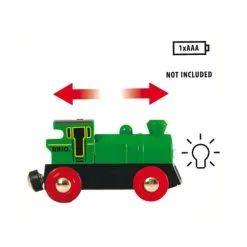 Brio 33595 Locomotive A Pile Bi Directionnelle Verte -Jeux d'imitation Soldes B2CD 3513