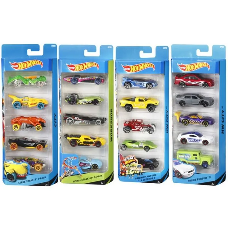 MATTEL Coffret De 5 Véhicules Hot Wheels 4 MATTEL Coffret De 5 Véhicules Hot Wheels – Image 2