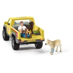 Schleich Visite Du Vétérinaire à La Ferme Farm World -Jeux d'imitation Soldes B2CD 3549