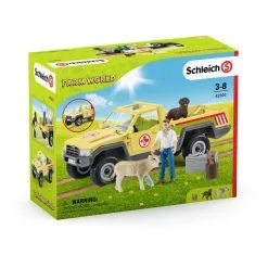 Schleich Visite Du Vétérinaire à La Ferme Farm World -Jeux d'imitation Soldes B2CD 3551