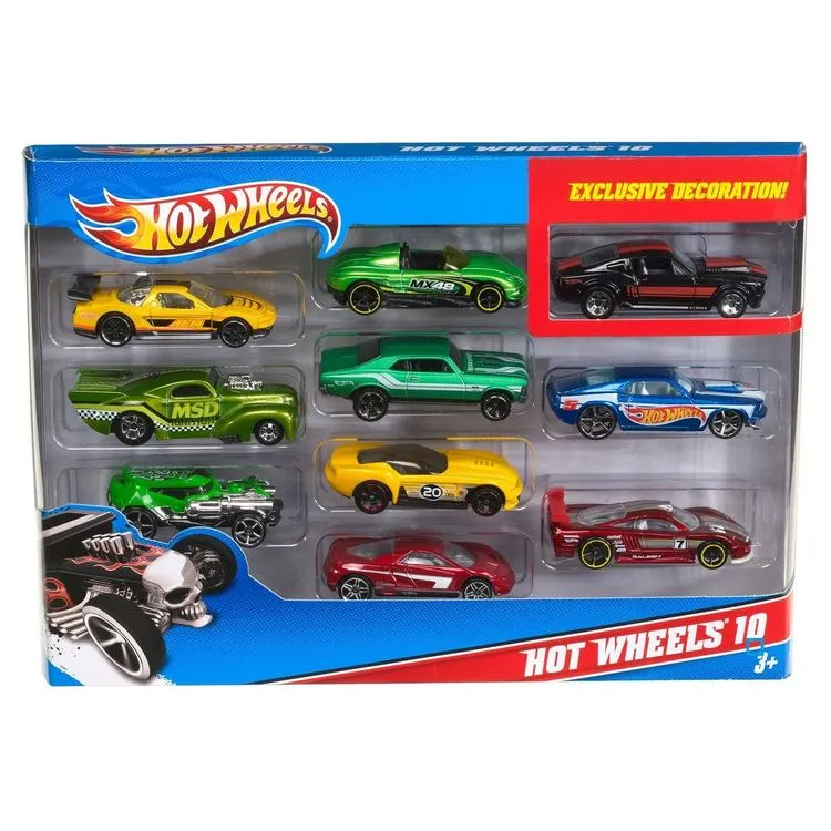 MATTEL Coffret 10 Voitures Hot Wheels 4 MATTEL Coffret 10 Voitures Hot Wheels – Image 2