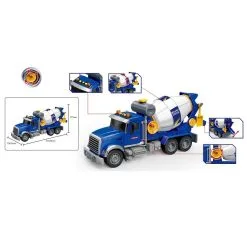 Ferry Jacques & Cie FER CAMION TOUPIE A FRICTION 35CM SON ET LUMIERE -Jeux d'imitation Soldes B2CD 3685