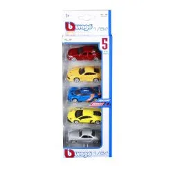 BURAGO Coffret 5 Véhicules 1/64