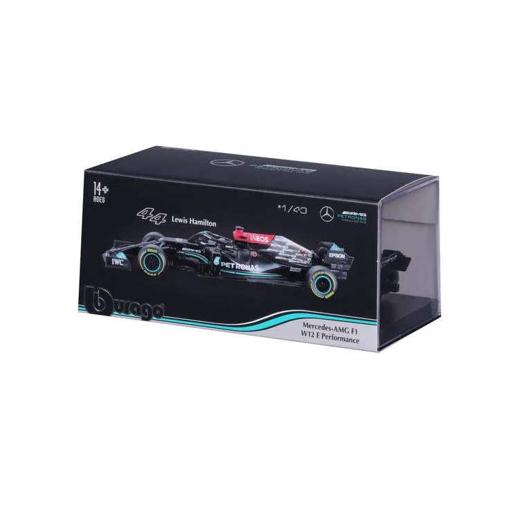 BURAGO Mercedes AMG F1 Avec Casque Hamilton 1/43 Racing 7 BURAGO Mercedes AMG F1 Avec Casque Hamilton 1/43 Racing – Image 5
