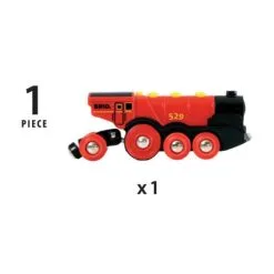 Brio 33592 Locomotive Rouge Puissante A Piles -Jeux d'imitation Soldes B2CD 3876