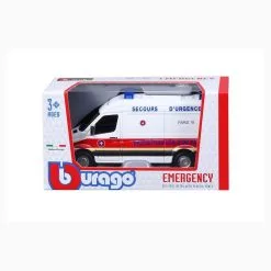 BURAGO Véhicule Urgences Emergency Fire M 1/50 -Jeux d'imitation Soldes B2CD 3995