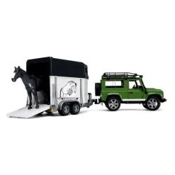 Bruder AND ROVER DEFENDER 90BREAK AVEC VAN ET CHEVAL