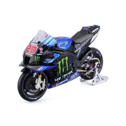 BURAGO Moto Yamaha/Honda/Ducati Dont Pilote Français 1/18ème MOTO GP